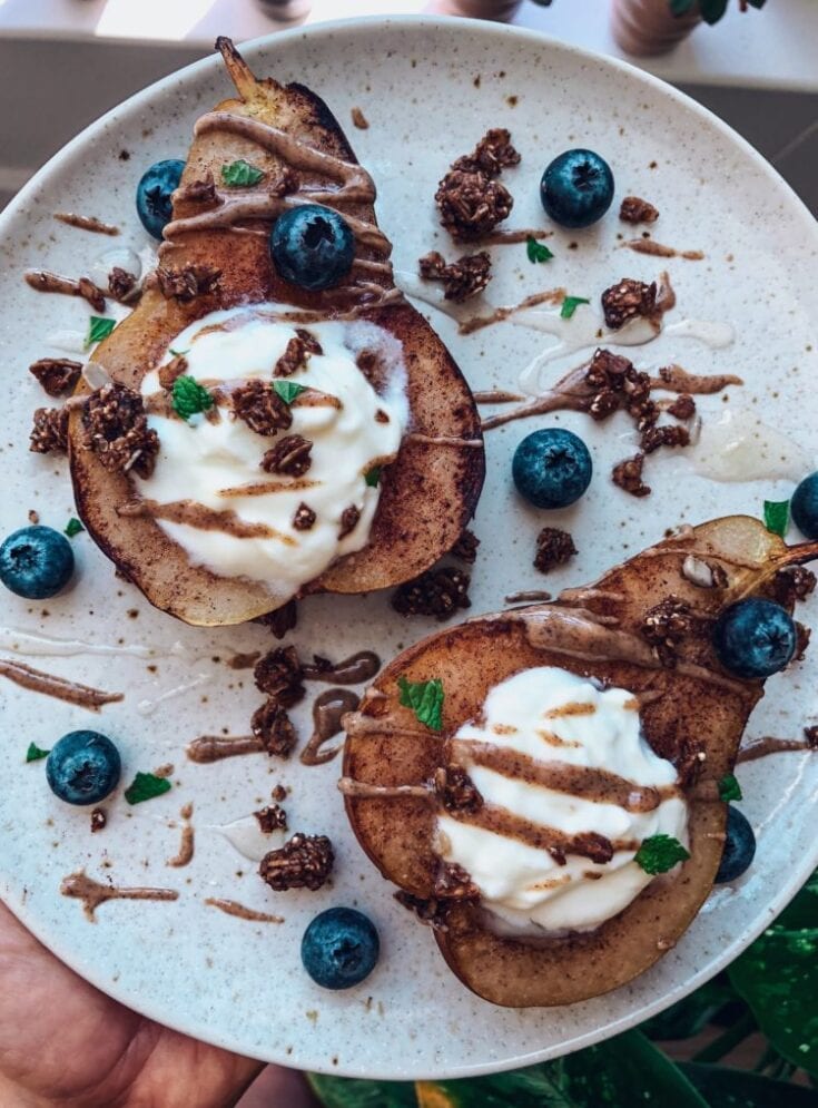 Spiced Pear Toasts
