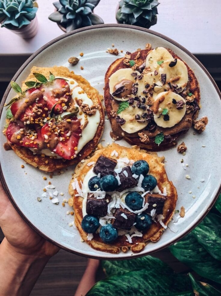 Paleo, Fluffy Gluten-Free Banana Pancakes