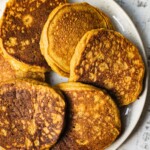 A plate with paleo pancakes