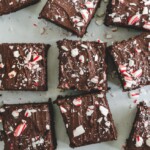 Paleo peppermint brownie | This Peppermint Chocolate Brownie recipe a healthy twist of the traditional holiday favorite. It is Paleo, Gluten Free, Vegan and super easy to make. It is the perfect dessert to share with family and friends this Christmas. | Shuangy’s Kitchen Sink #shuangyskitchensink #vegan #paleo #glutenfree #peppermint #brownie #healthybrownie #healthy dessert