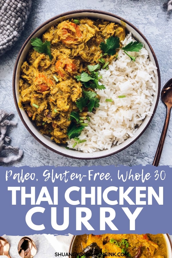 Crockpot Thai Curry Chicken Shuangys Kitchensink