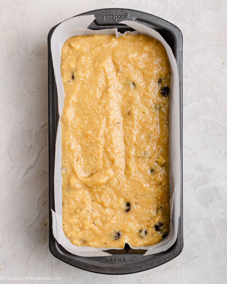 Step by step instruction on how to make almond flour banana bead.