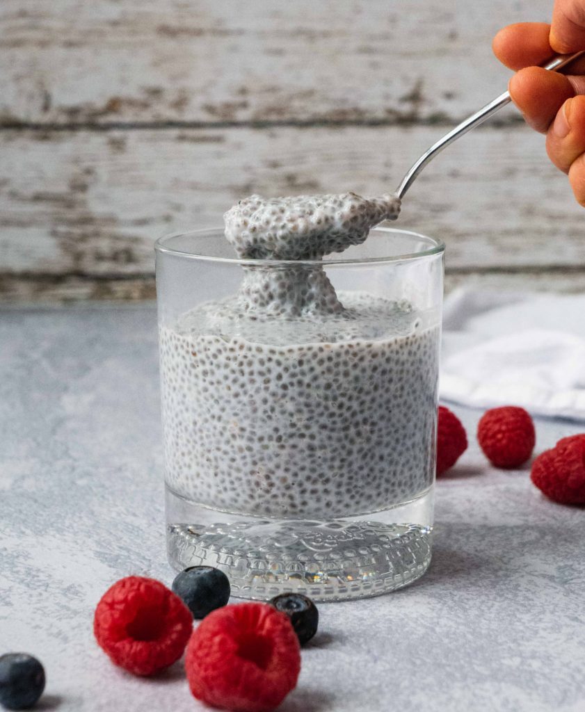 creamy chia pudding recipe (v, gf, paleo)