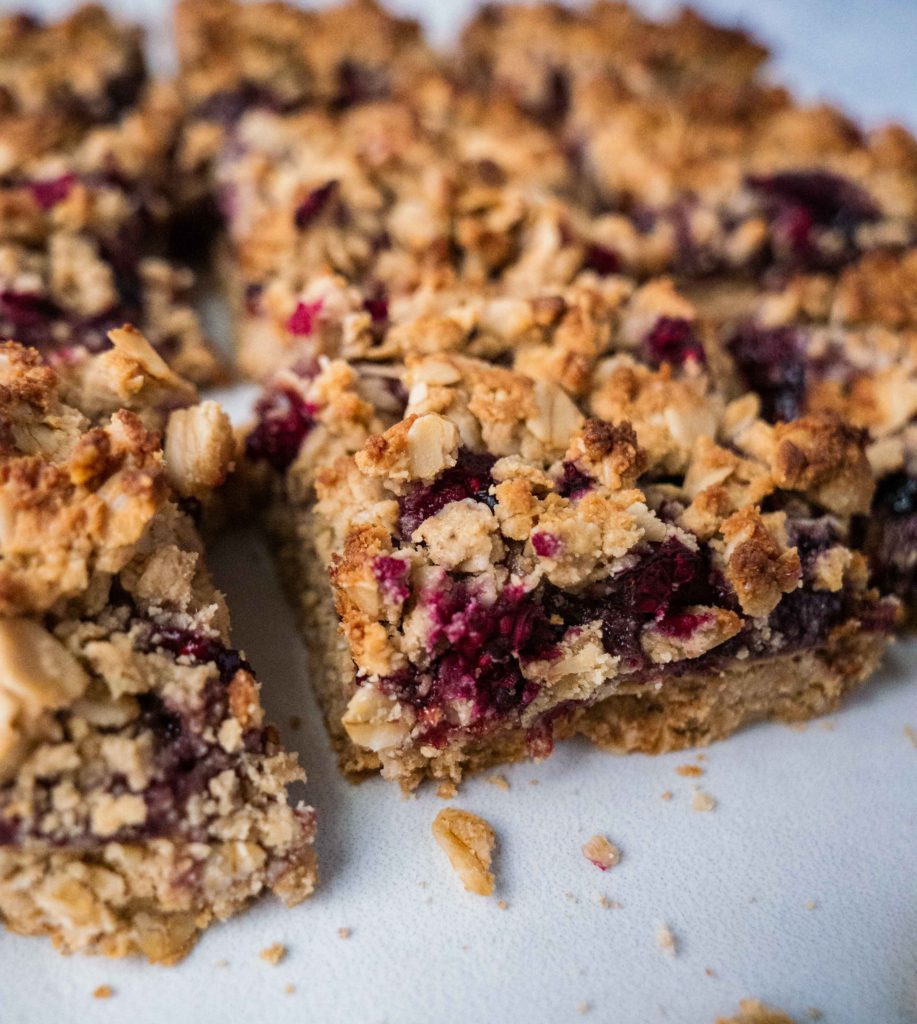peanut butter oatmeal bars (v, gf)
