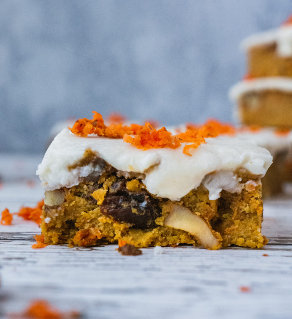 paleo carrot cake bars (gluten free)