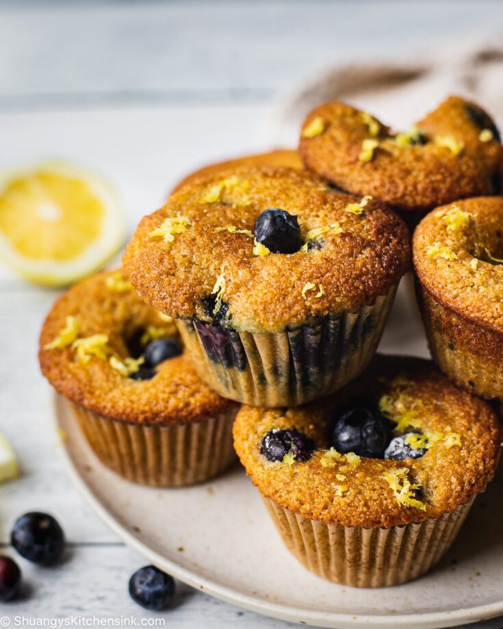 Healthy Lemon Blueberry Muffin