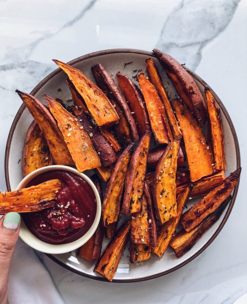 Crispy Sweet Potato Fries Shuangy S Kitchensink