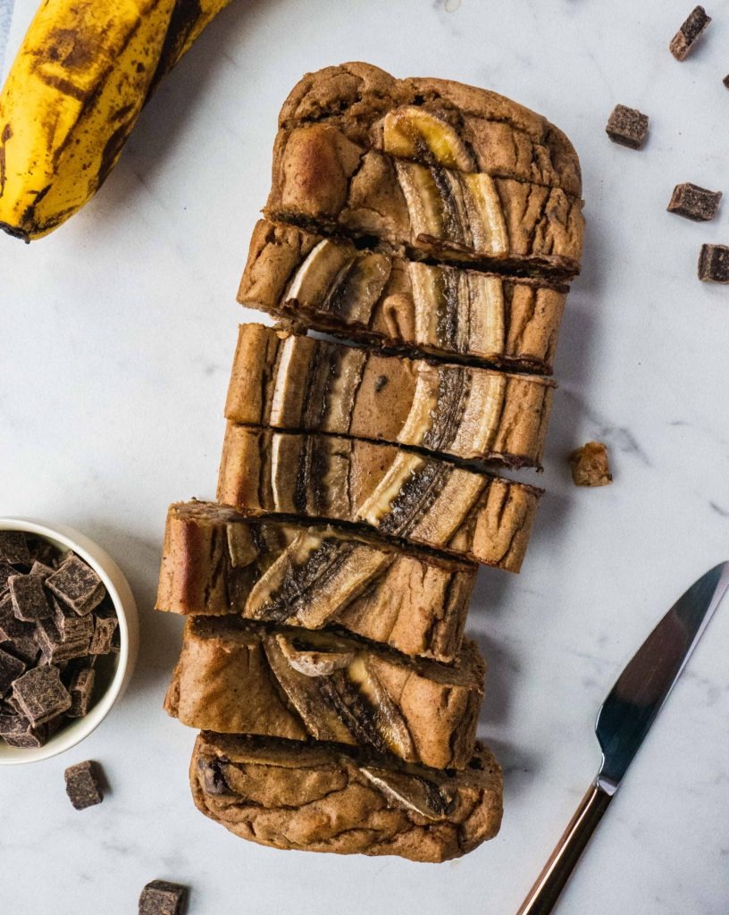 Paleo Banana Bread | This paleo banana bread recipe is not only so delicious and moist, it is also healthy, gluten free, dairy free and super easy dessert recipe to make. It is perfect to kick your sweet tooth even on a paleo diet. It makes a satisfying and easy paleo breakfast, healthy paleo dessert or snacks that's also sugar free! This paleo banana bread is the best healthy easy banana bread to share with your family.| #shuangyskitchensink #paleorecipe #paleodessert #healthydessert #bananabread #bananabreadrecipe #glutenfree #paleo #paleobananabread