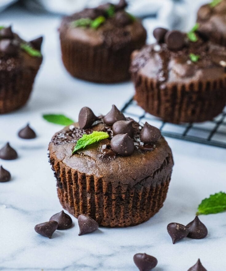 Paleo Mint Chocolate Brownie Bites