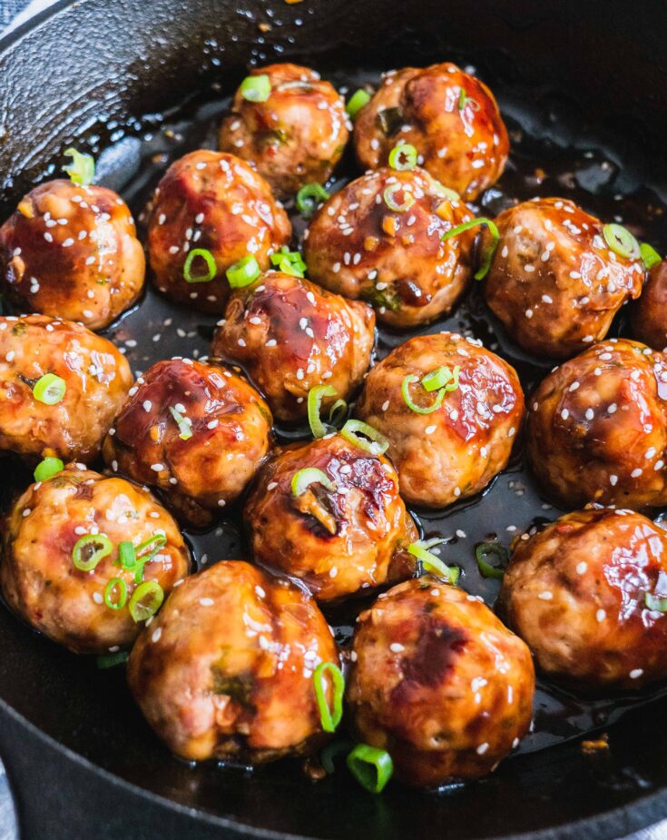 Whole30 Sticky Aisan Meatballs