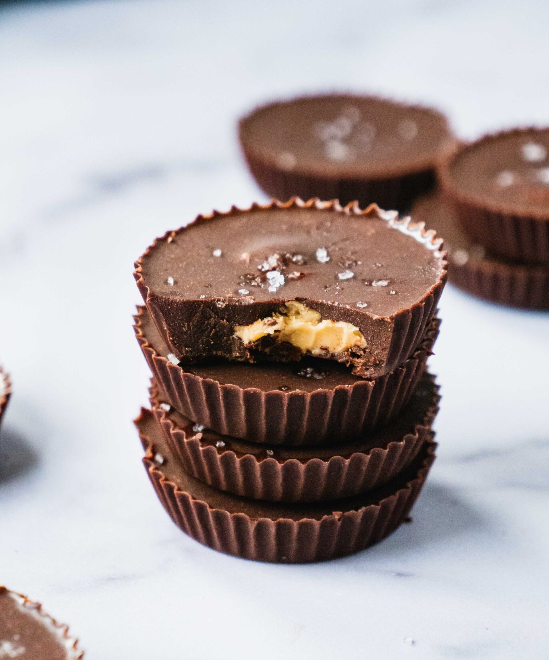 Salted Peanut Butter Cup {4 Ingredients} | Shuangy's Kitchensink