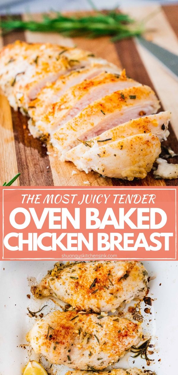 The Best Oven Baked Chicken Breast | Shuangy's Kitchen Sink