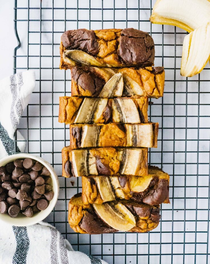 Chocolate Brownie Banana Bread (Paleo, Gluten Free)