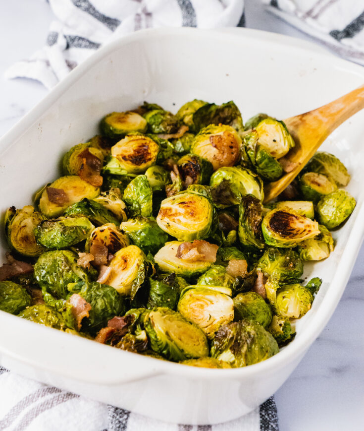 Crispy Bacon Brussel Sprouts (Whole30, Paleo)