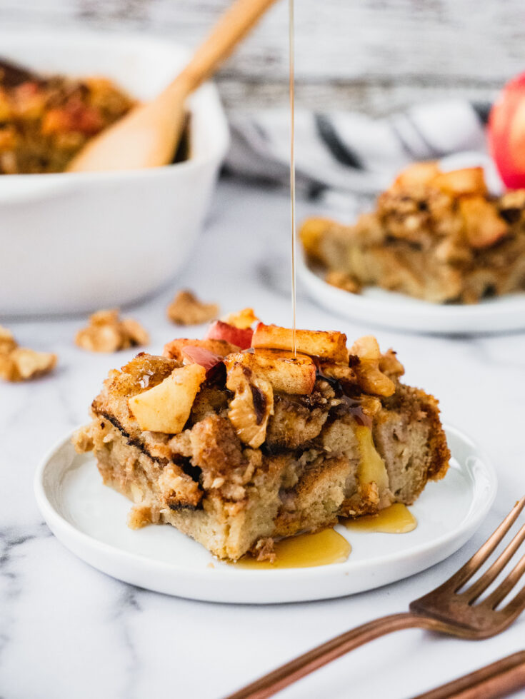 Apple Pie French Toast Casserole (Dairy Free)