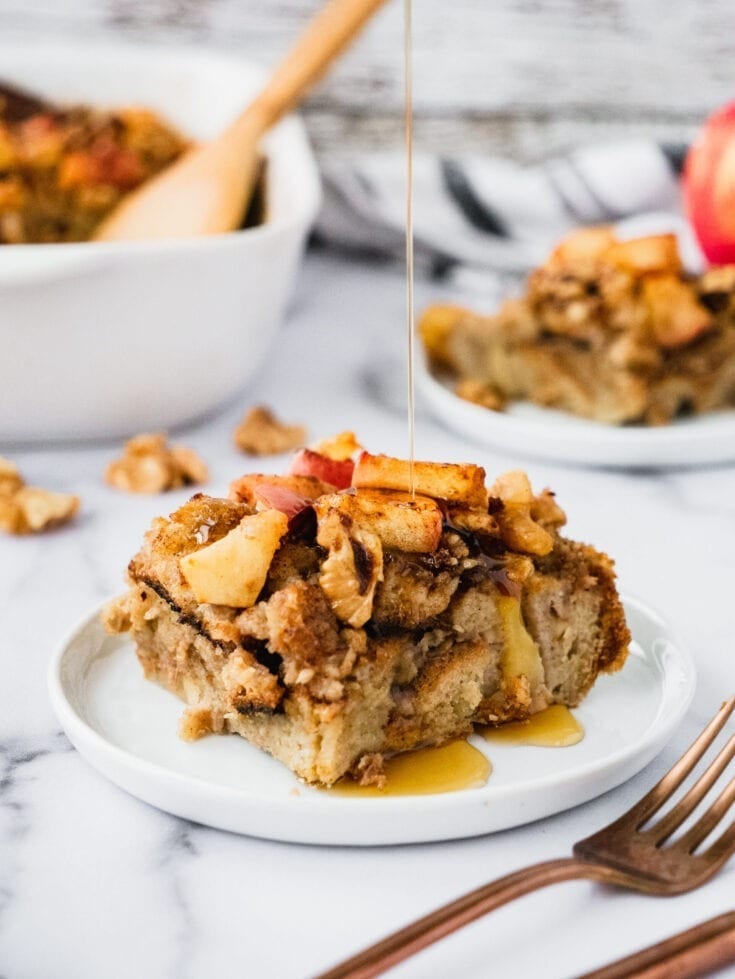 Apple Pie French Toast Casserole (Dairy Free)
