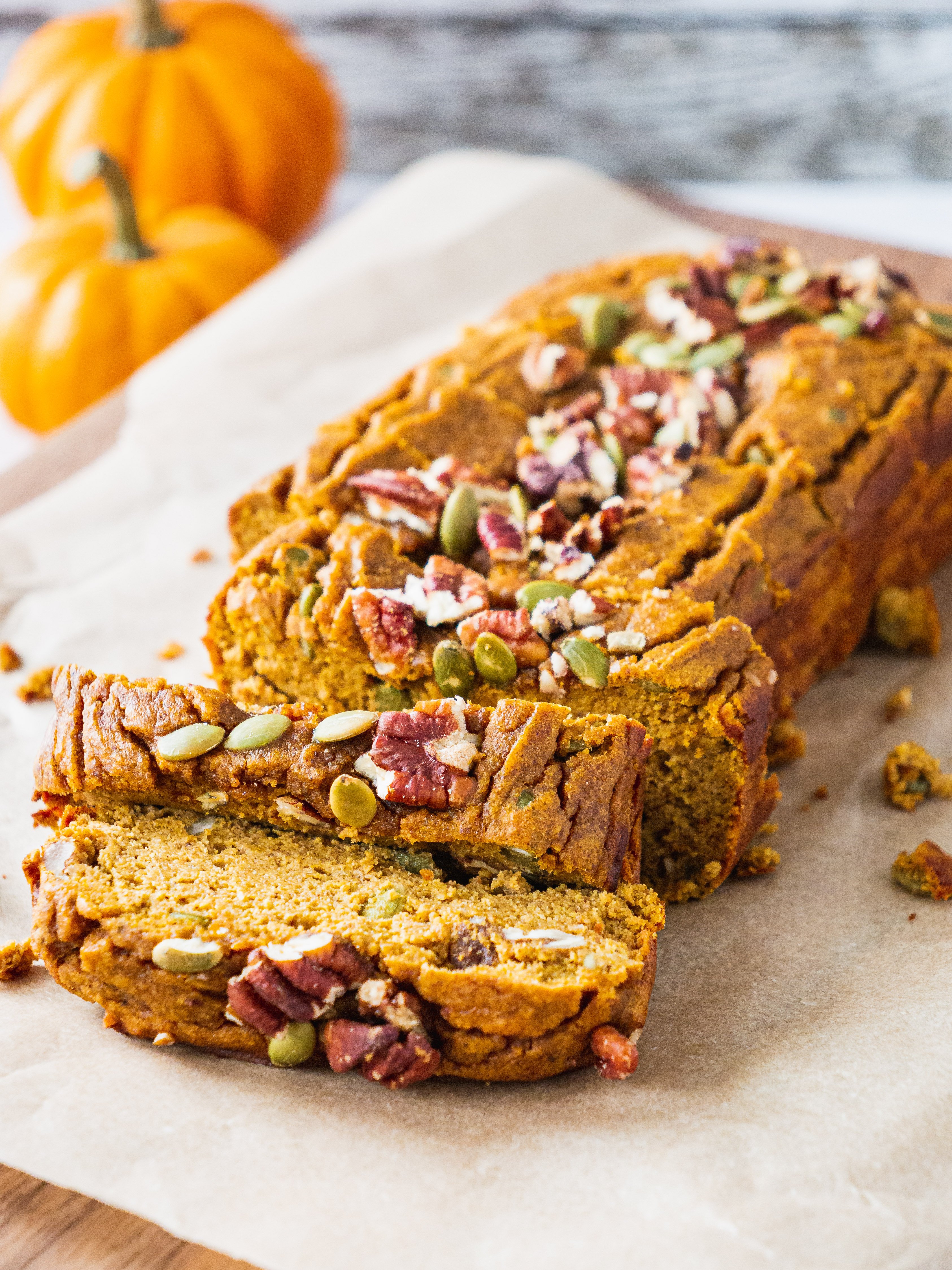 Healthy Pumpkin Bread {Video} - Shuangy's Kitchen Sink