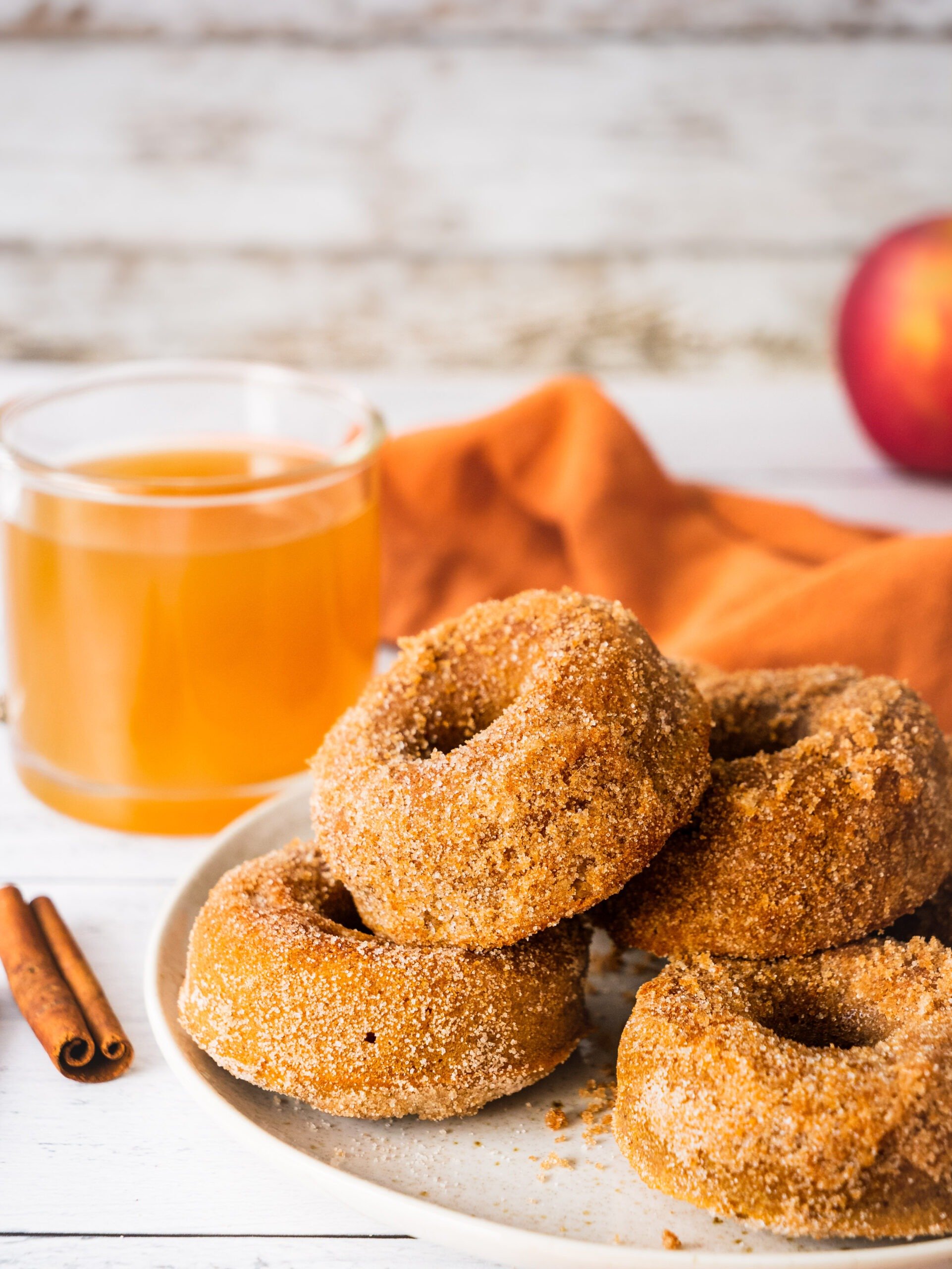 Healthy Baked Apple Cider Donuts (Video) - Shuangy's Kitchensink