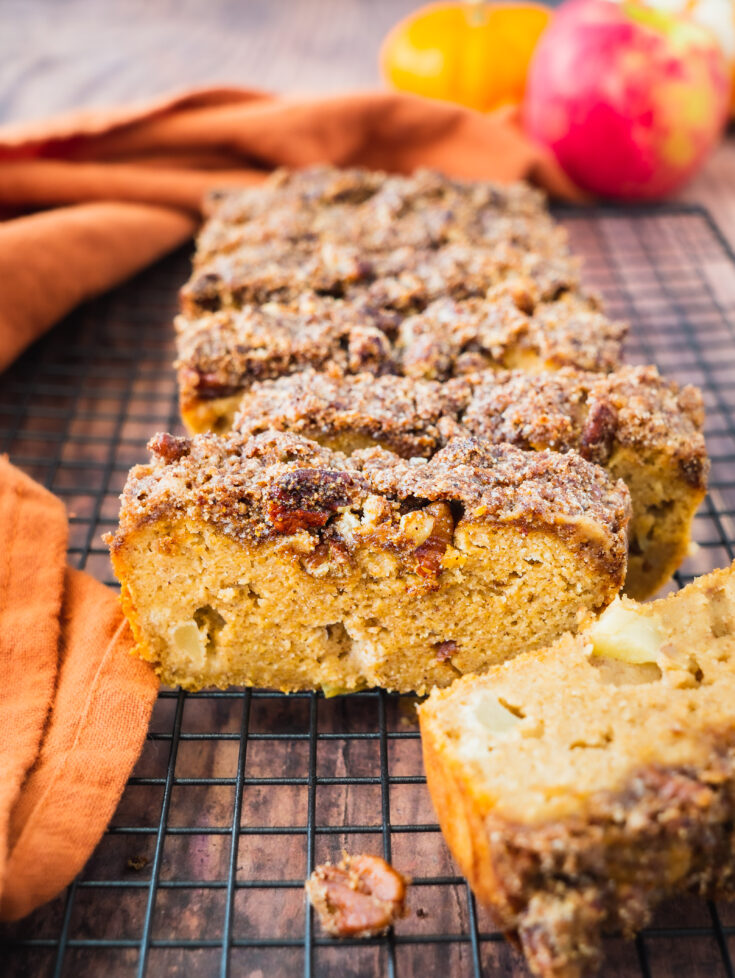 Apple Bread with Crumble Topping (Paleo)