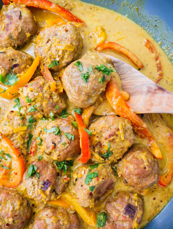 Thai Coconut Curry Meatballs (Whole 30)