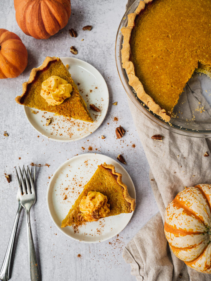 Healthy Pumpkin Pie (Paleo, Low Carb)