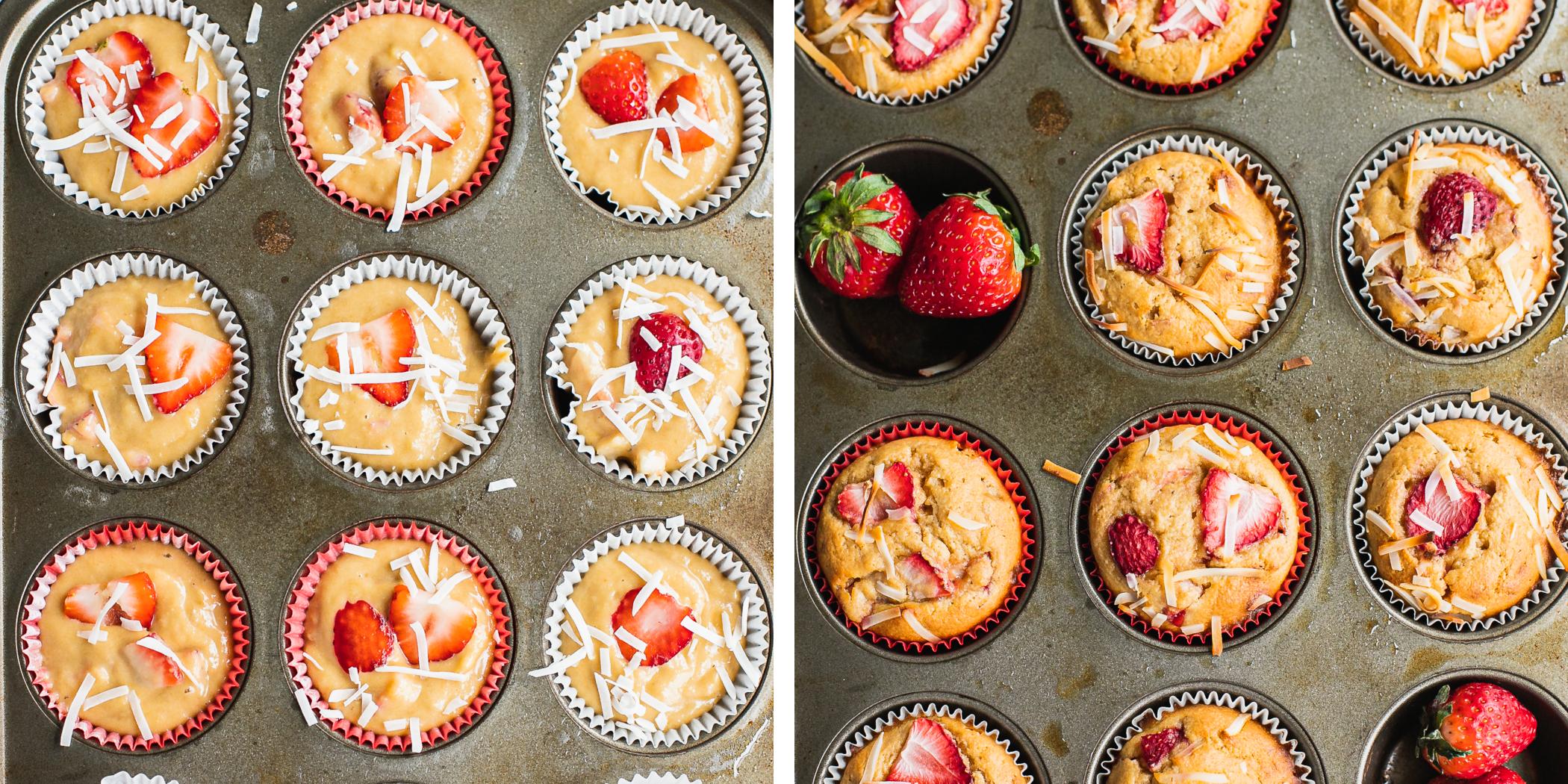 Coffeeshop Strawberry Banana Muffins - Straight to the Hips, Baby