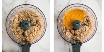 Step by step instruction on how to make healthy peanut butter fudge in a food processor