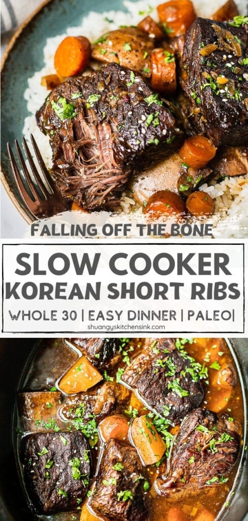 Slow Cooker Korean Short Ribs - Nom Nom Paleo®