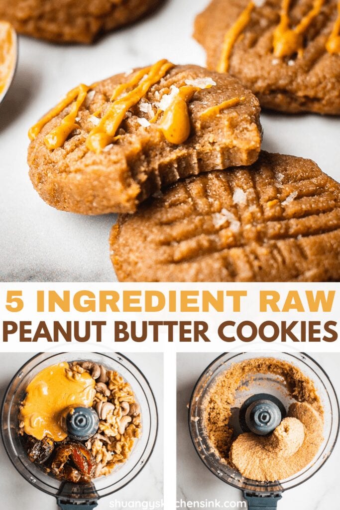 Gluten Free Dairy Free Peanut Butter Cookies with sea salt. It makes the perfect no bake dessert.