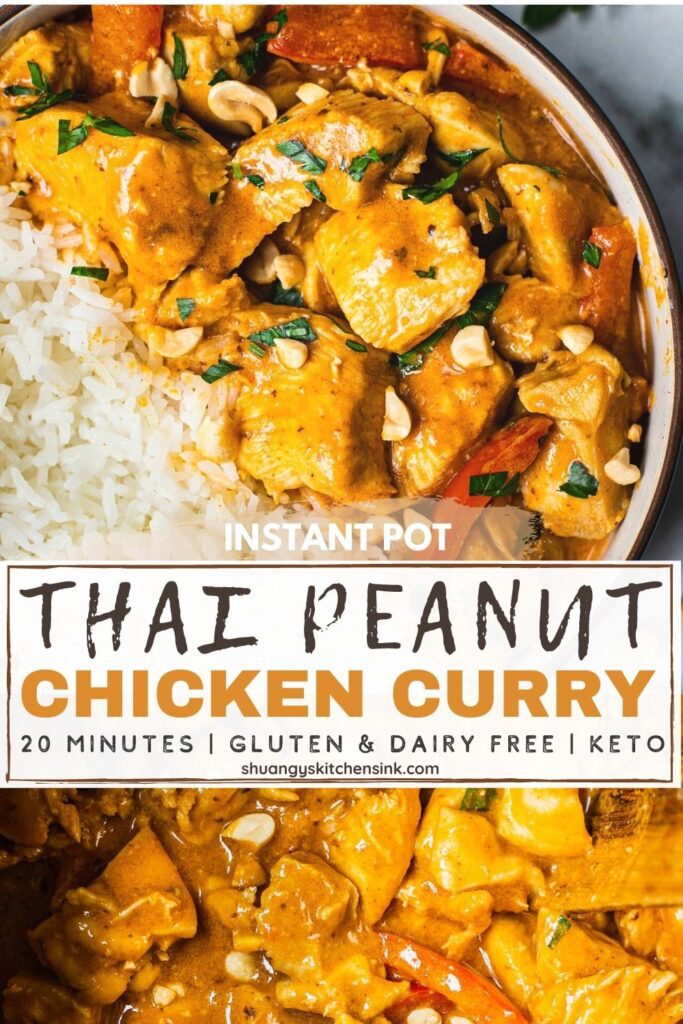 Pressure cooker thai online peanut chicken