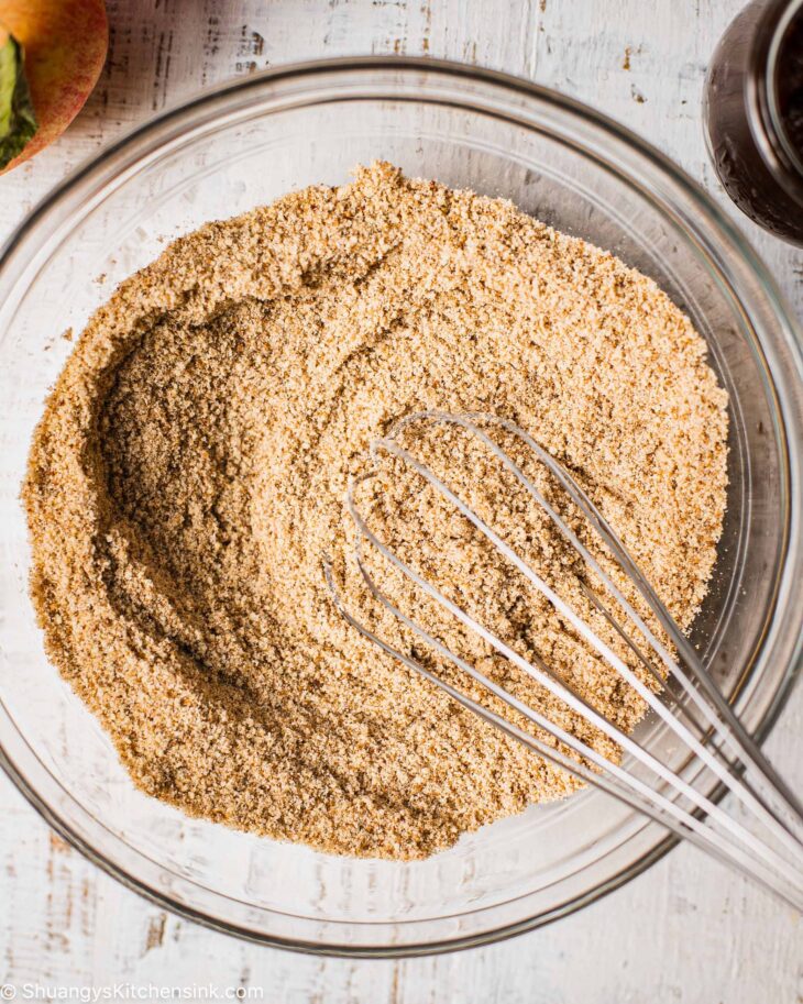Instruction to make apple butter cookies: Whisk together until there is no clump remaining.