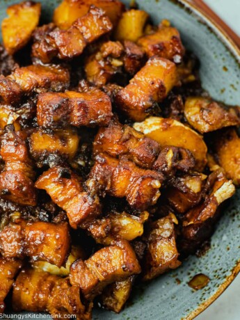 sticky meat covered in an authentic Asian sauce