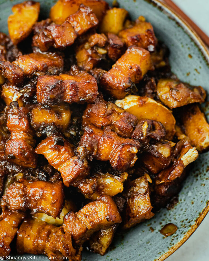 sticky meat covered in an authentic Asian sauce