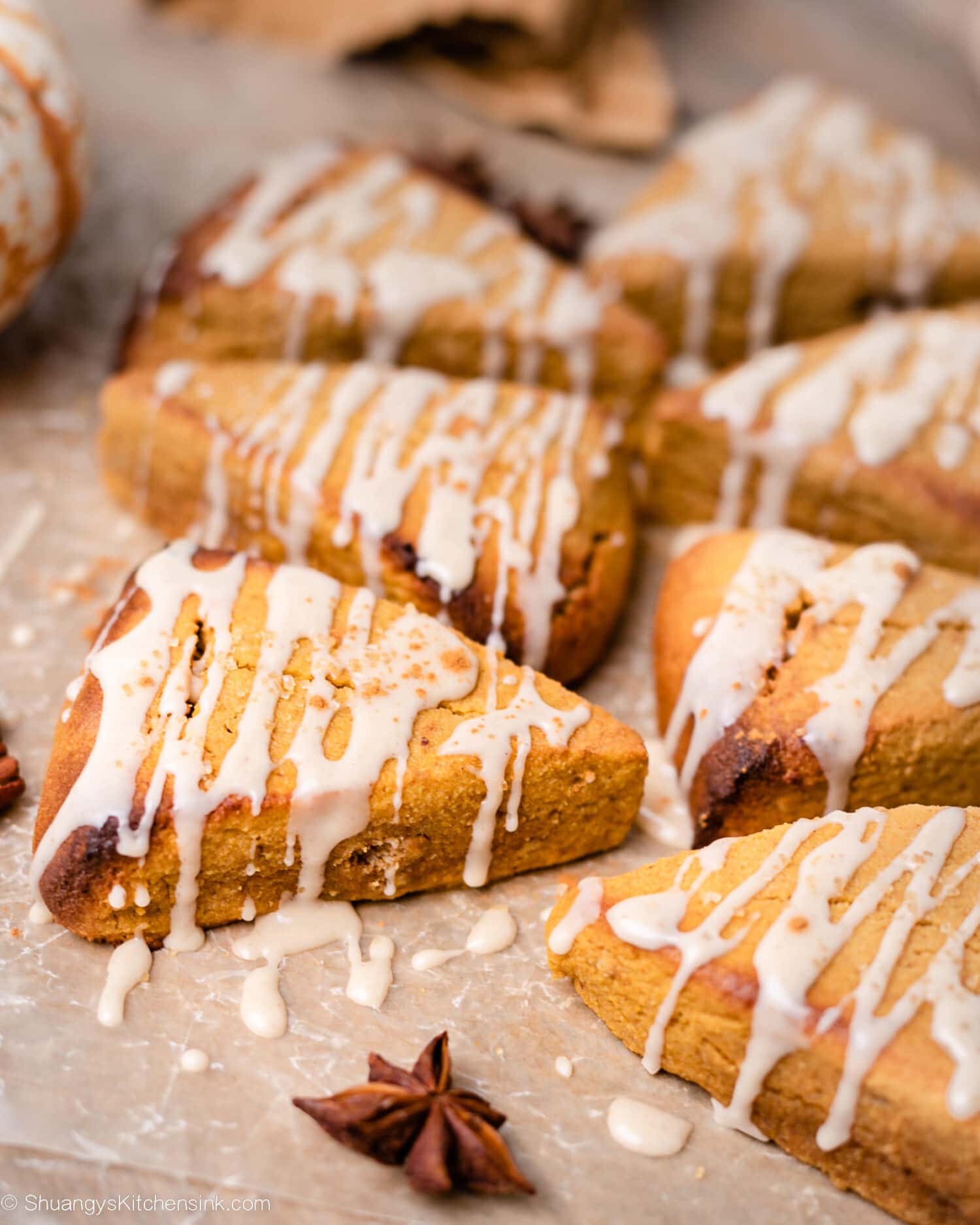 Pumpkin Scones {Glutenfree} Shuangy