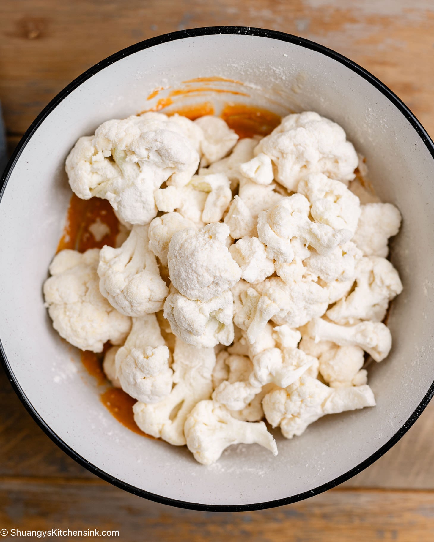 Crispy Vegan Bang Bang Cauliflower {Air Fryer} Shuangy's Kitchensink