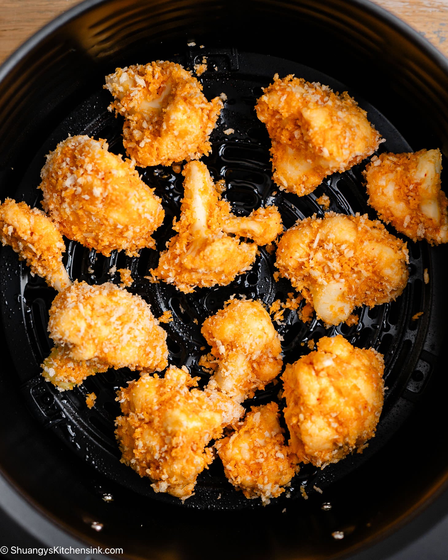 Crispy Vegan Bang Bang Cauliflower {Air Fryer} Shuangy's Kitchensink