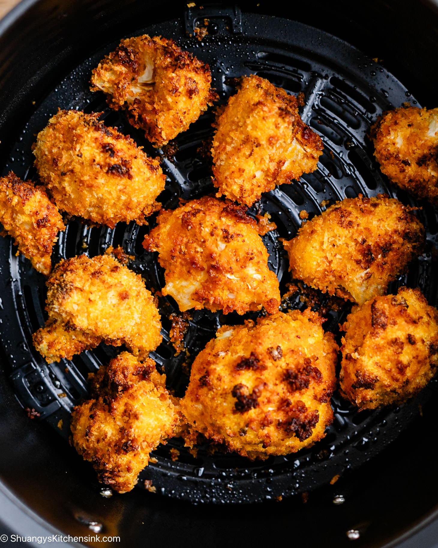 Crispy Vegan Bang Bang Cauliflower {Air Fryer} Shuangy's Kitchensink