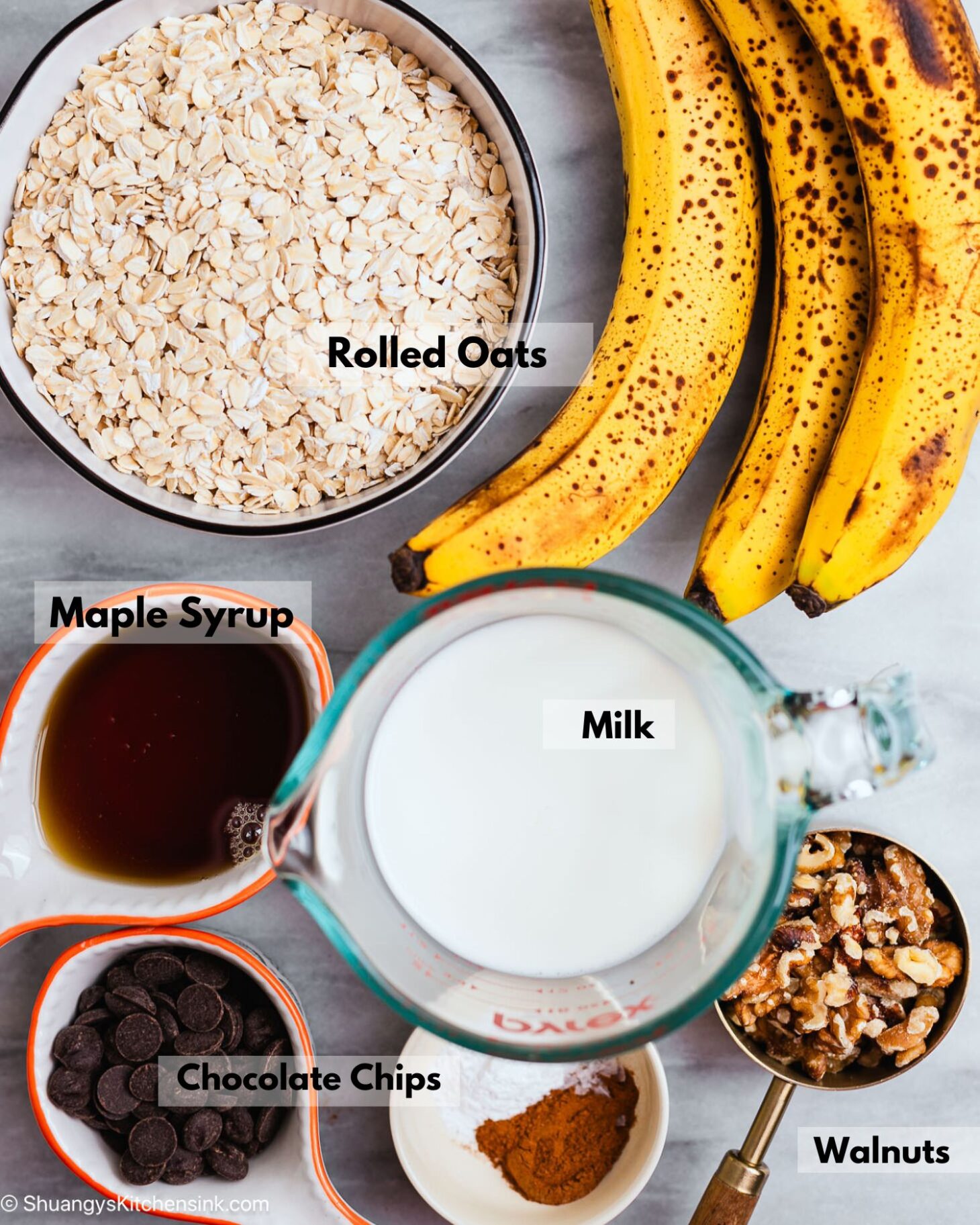 chunky-monkey-oatmeal-bake-no-eggs-shuangy-s-kitchensink