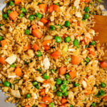 Rice is golden brown and ready to eat now