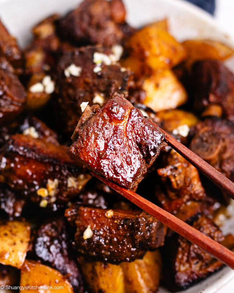 Red Sazon Ribs Red Braised Ribs (Hong Shao Pai Gu) | Shuangy's Kitchensink