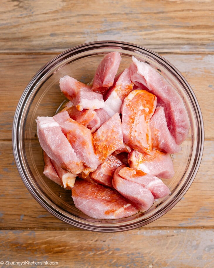 Instruction on how to make the best sweet and sour pork.