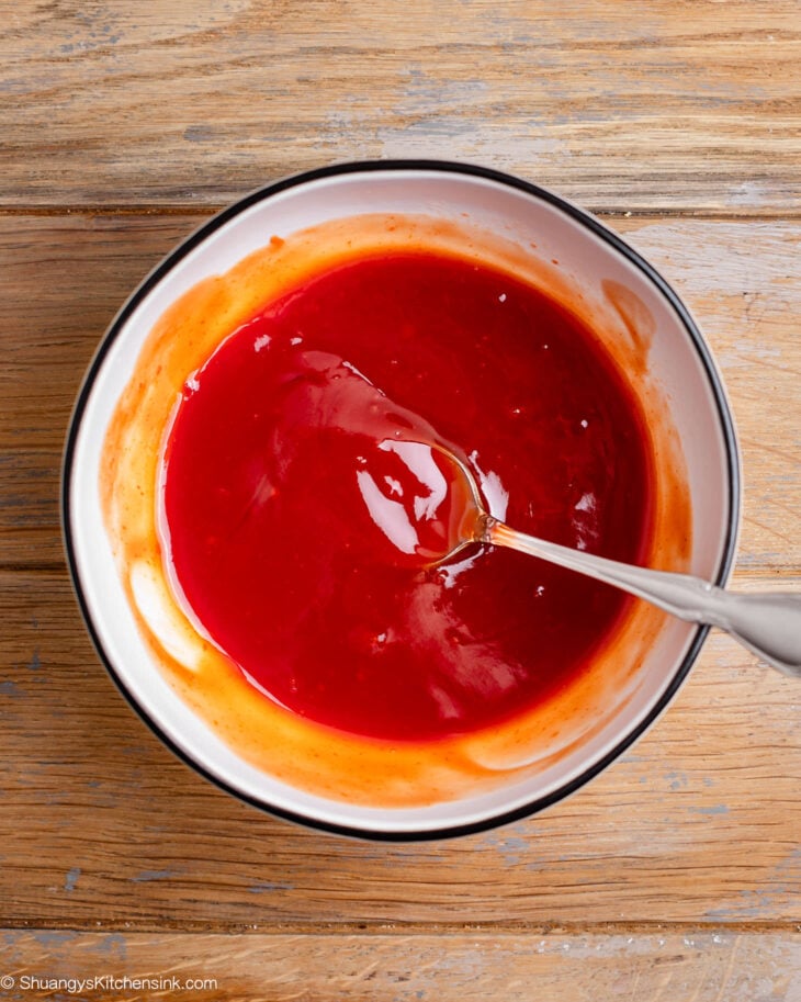 Instruction on how to make the best sweet and sour pork.