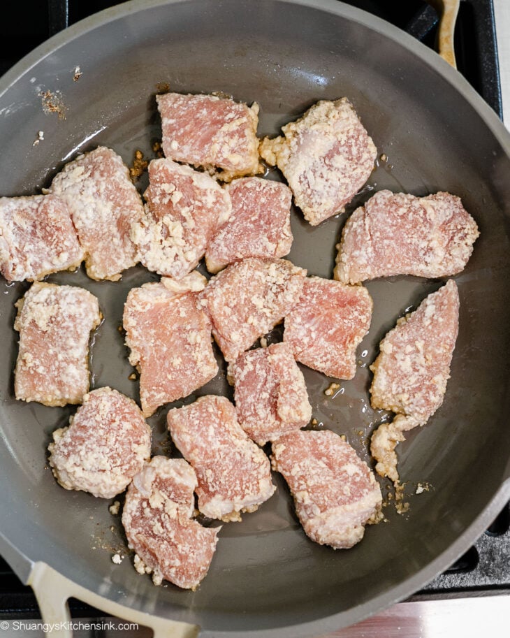Instruction on how to make the best sweet and sour pork.