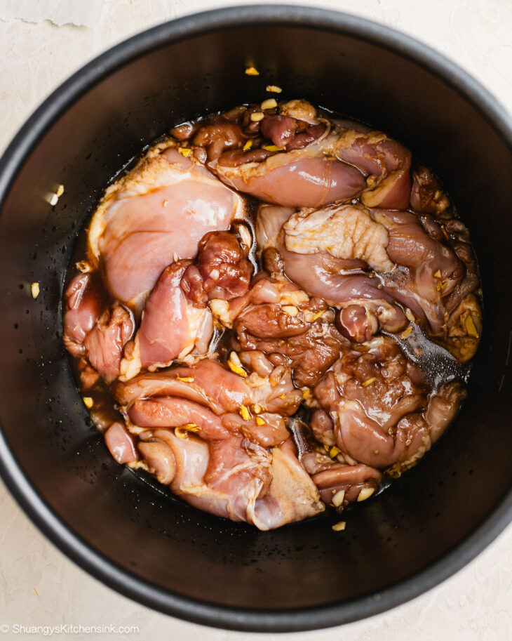Step by step Instruction to make instant pot Asian pulled chicken