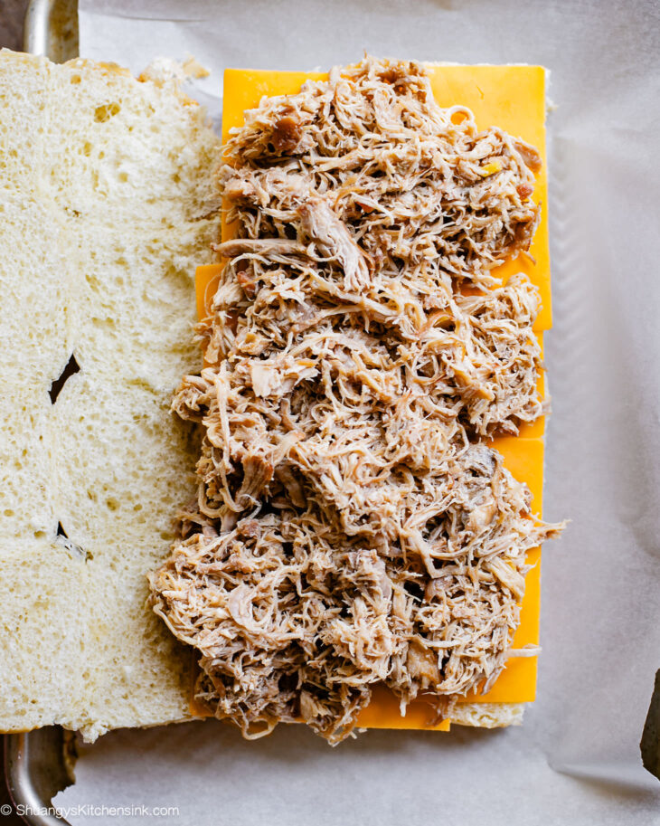 Step by step Instruction to make instant pot Asian pulled chicken sliders
