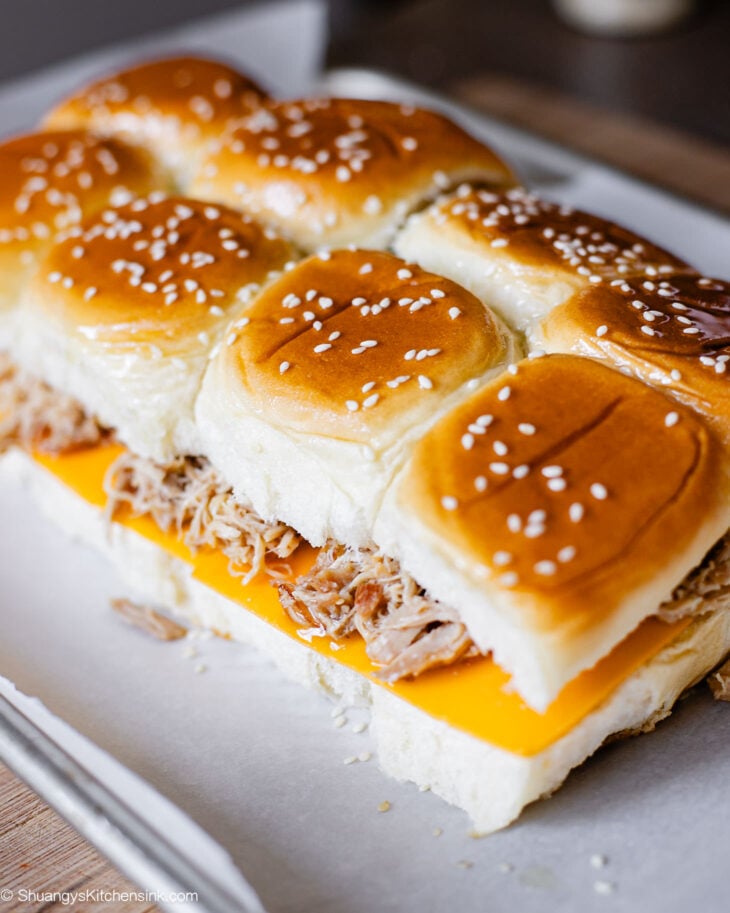 Step by step Instruction to make instant pot Asian pulled chicken sliders