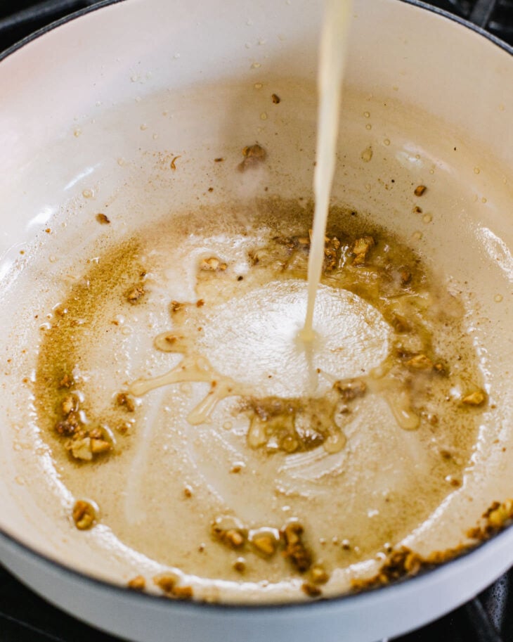 Step by step instruction for egg drop soup.