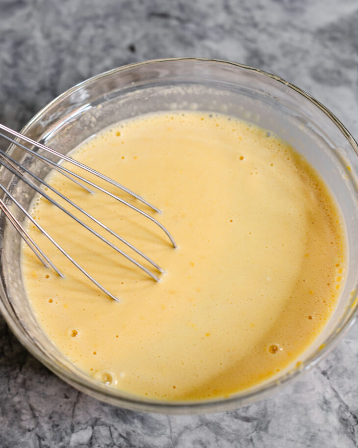 Whisk until smooth. The batter should be thin.