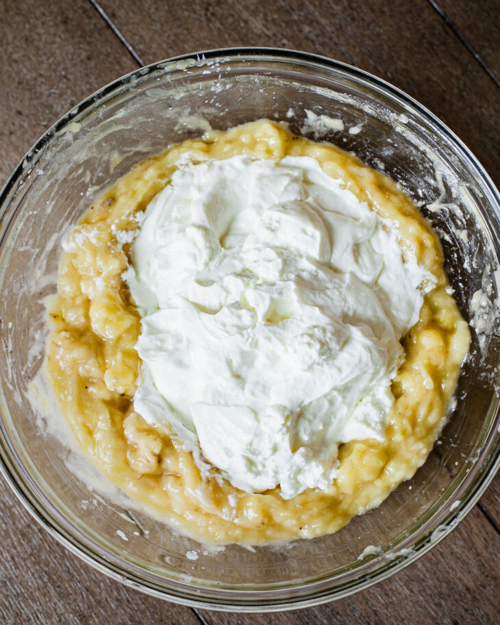 Add in the greek yogurt.